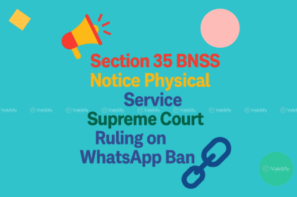 Legal Notice Ban on WhatsApp: Supreme Court Ruling